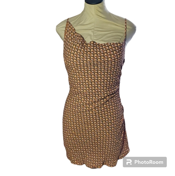 Charlie Holiday Kenzie Mini Geometric Print Slip Dress Size S (4) - Picture 5 of 10